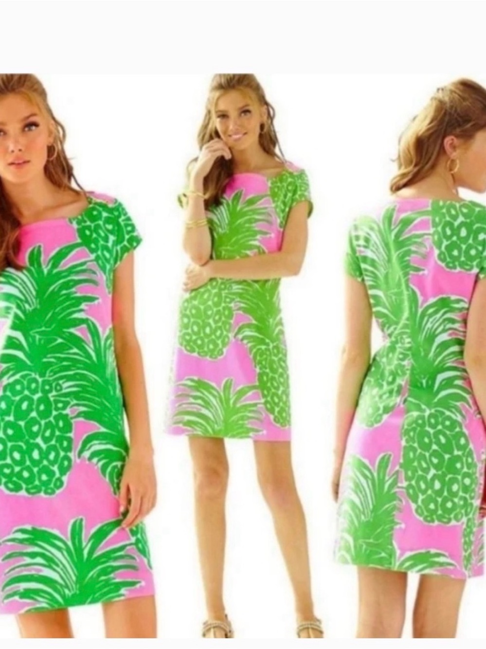 Lilly Pulitzer Loren Pink Pout Flamenco Pima Dress Size